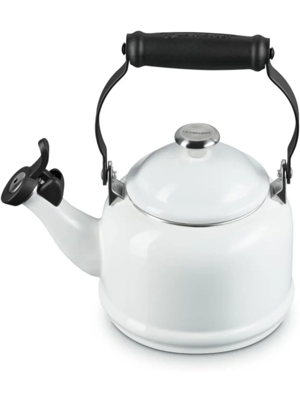 White Enamel Steel Demi Teakettles 1.25 Quart Stainless steel Pot For Kitchen